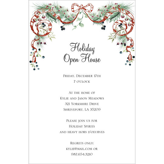 Holiday Garland Invitations